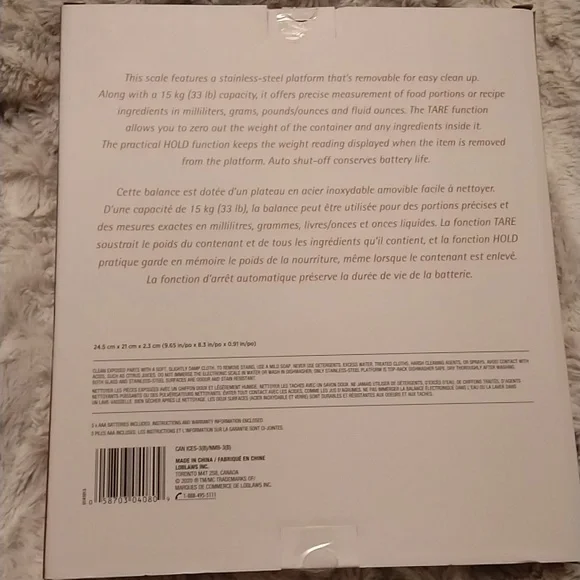 *NIB* Stainless steel Digital Kitchen Scale - Picture 2 of 9